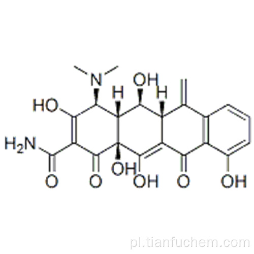 2-Naftacenokarboksyamid, 4- (dimetyloamino) -1,4,4a, 5,5a, 6,11,12a-oktahydro-3,5,10,12,12a-pentahydroksy-6-metyleno-1,11-diokso- , (57196003,4S, 4aR, 5S, 5aR, 12aS) CAS 914-00-1